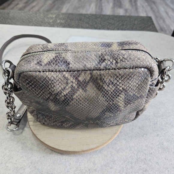 🐢 Coach F24849 Campbell Exotic Snakeskin Crossbody Bag - Picture 10 of 15